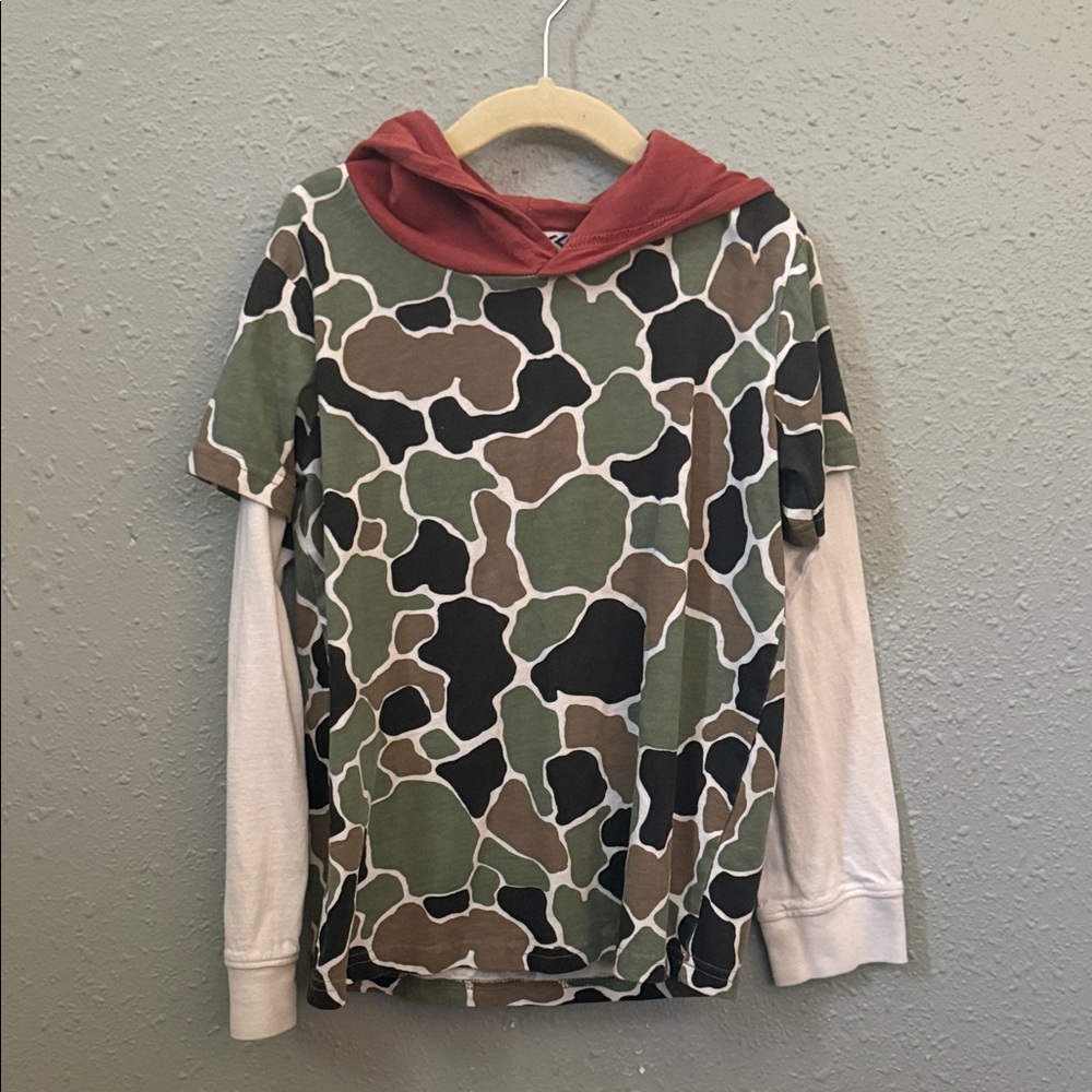 Kids Camouflage Hoodie Shirt